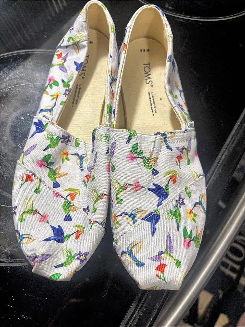 TOMS Alpargata Classic Floral Canvas Flats US 6.5 and 7